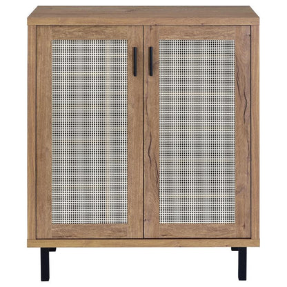 Teller - 2-Door Shoe Storage Cabinet - Natural Oak