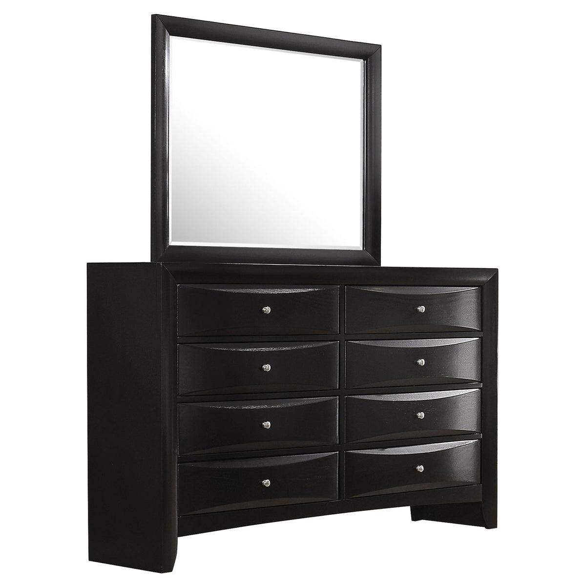 Palamino - 8 Drawer Dresser With Mirror - Black