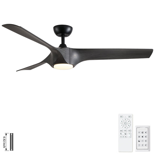 Reversible Quiet Motor Ceiling Fan Light With ABS Blades