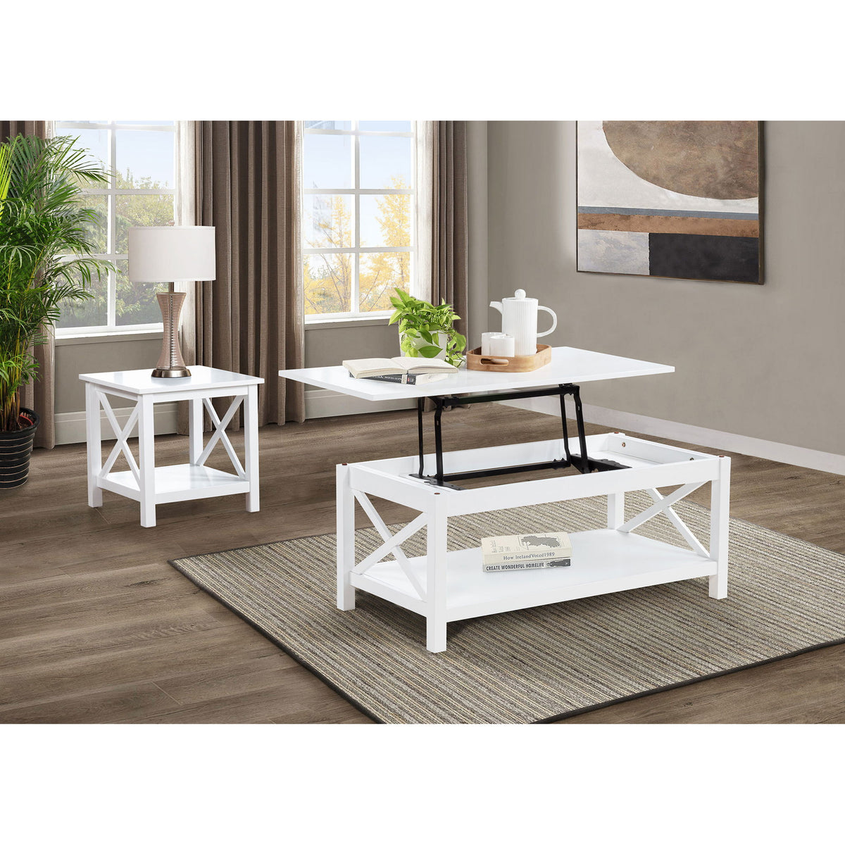 Slater - Table Set With X-Frame Design