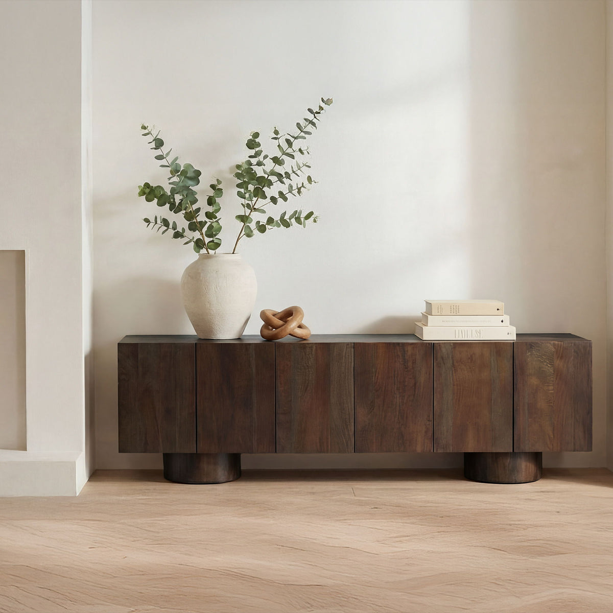 Hadley - Media Unit - Warm Brown