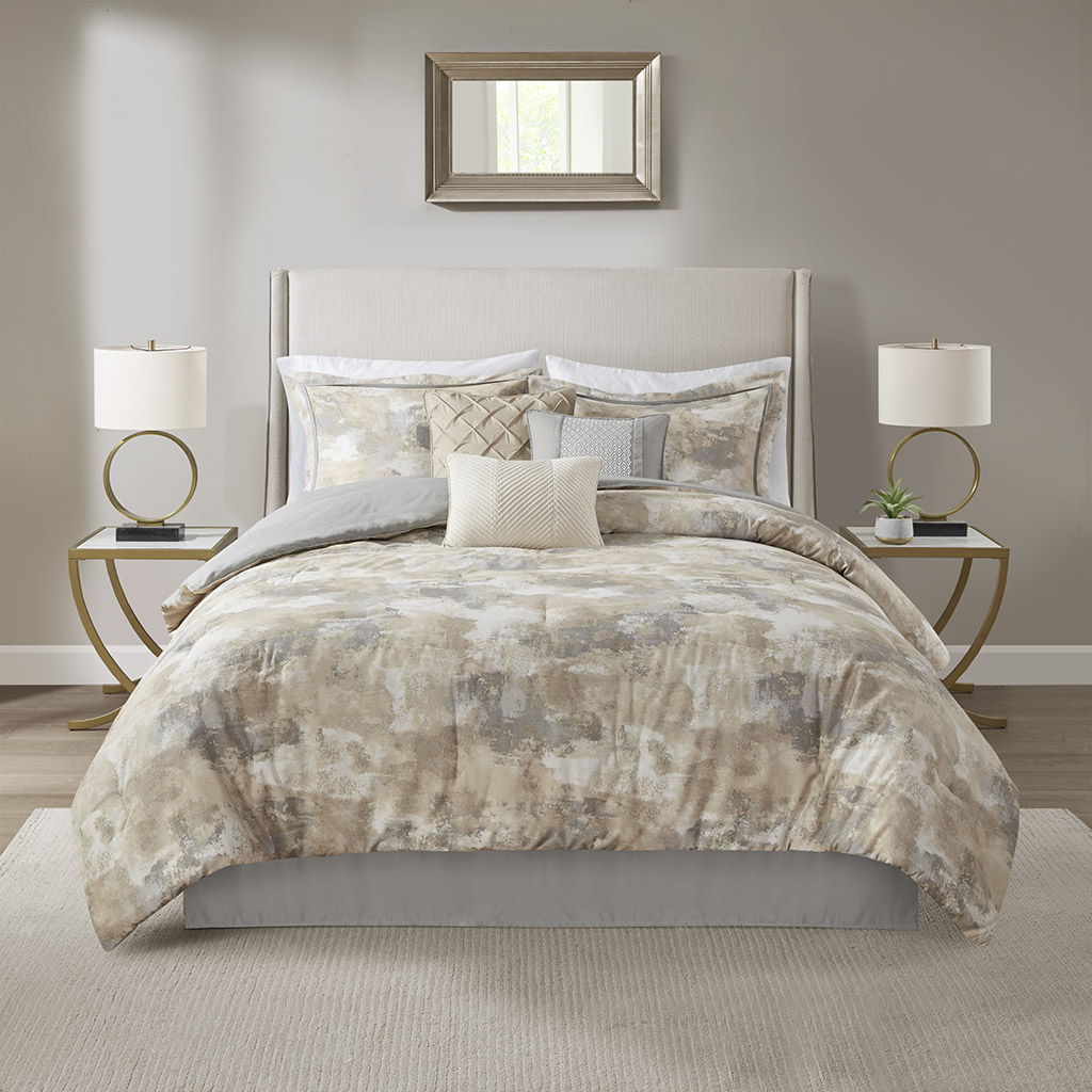 Beacon - Piece Comforter (Set of 7) - Gray