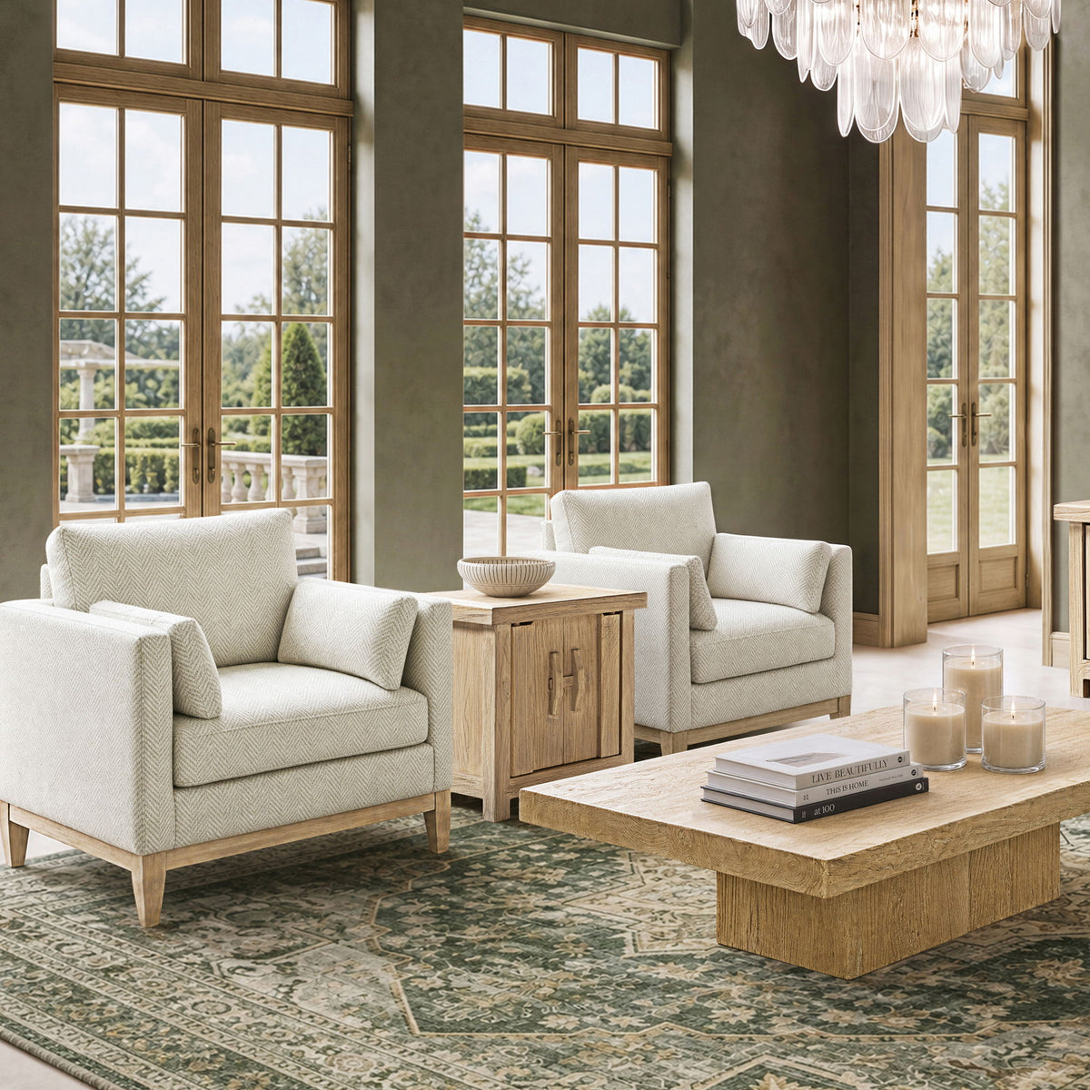 Rowan - 2 Door Cabinet - Light Natural Brown