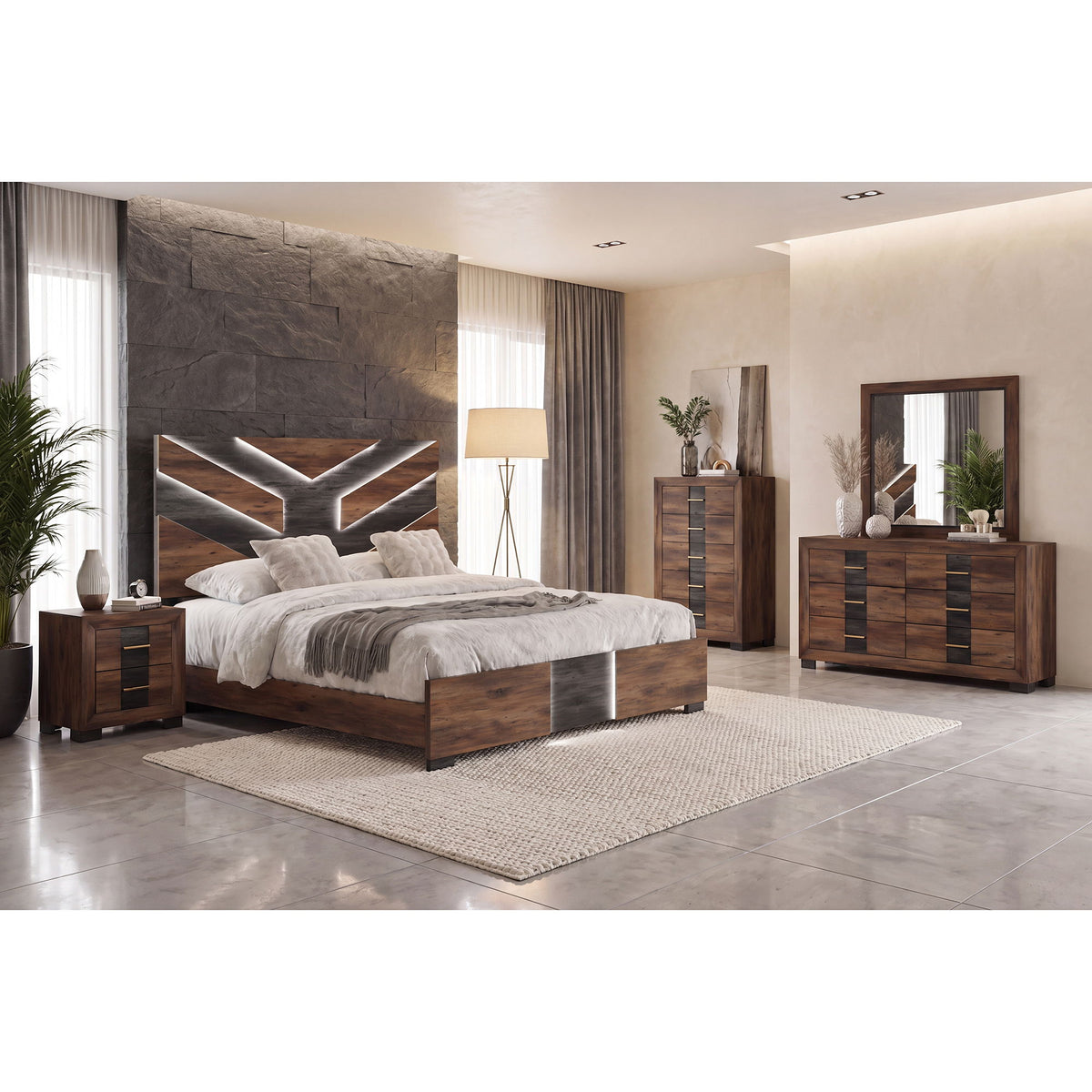 Prime - Nightstand - Brown Black