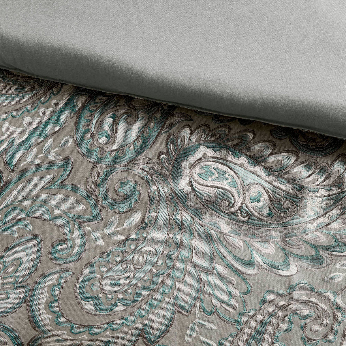 Aubrey - 12 Piece Comforter Set With Cotton Bed Sheets - Blue