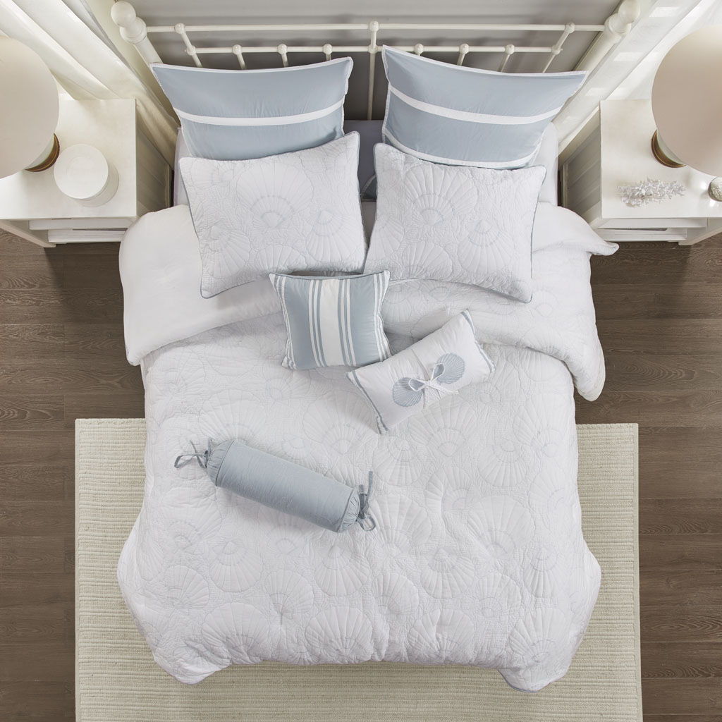 Crystal Beach - Comforter Set - White