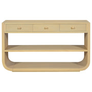 Console Table With 3 Soft Close Drawers & 2 Open Shelves