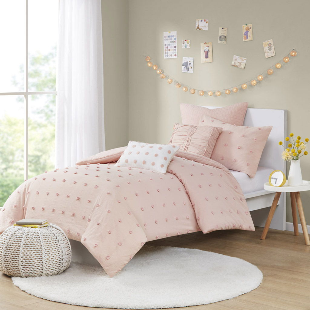 Brooklyn - Twin Comforter Set - Pink