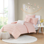 Brooklyn - Twin Comforter Set - Pink