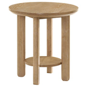 Crispin - Round Table With Lower Shelf