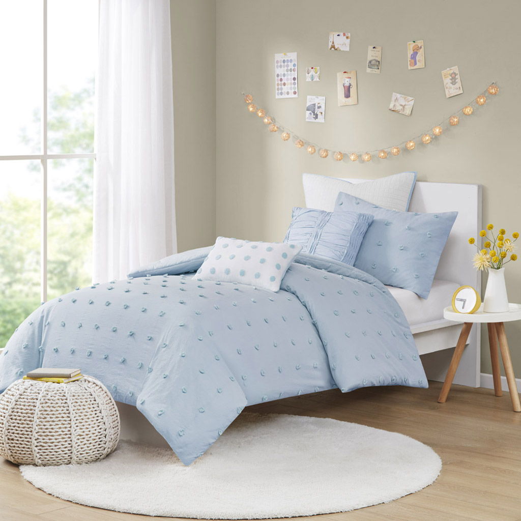Brooklyn - Twin Comforter Set - Blue