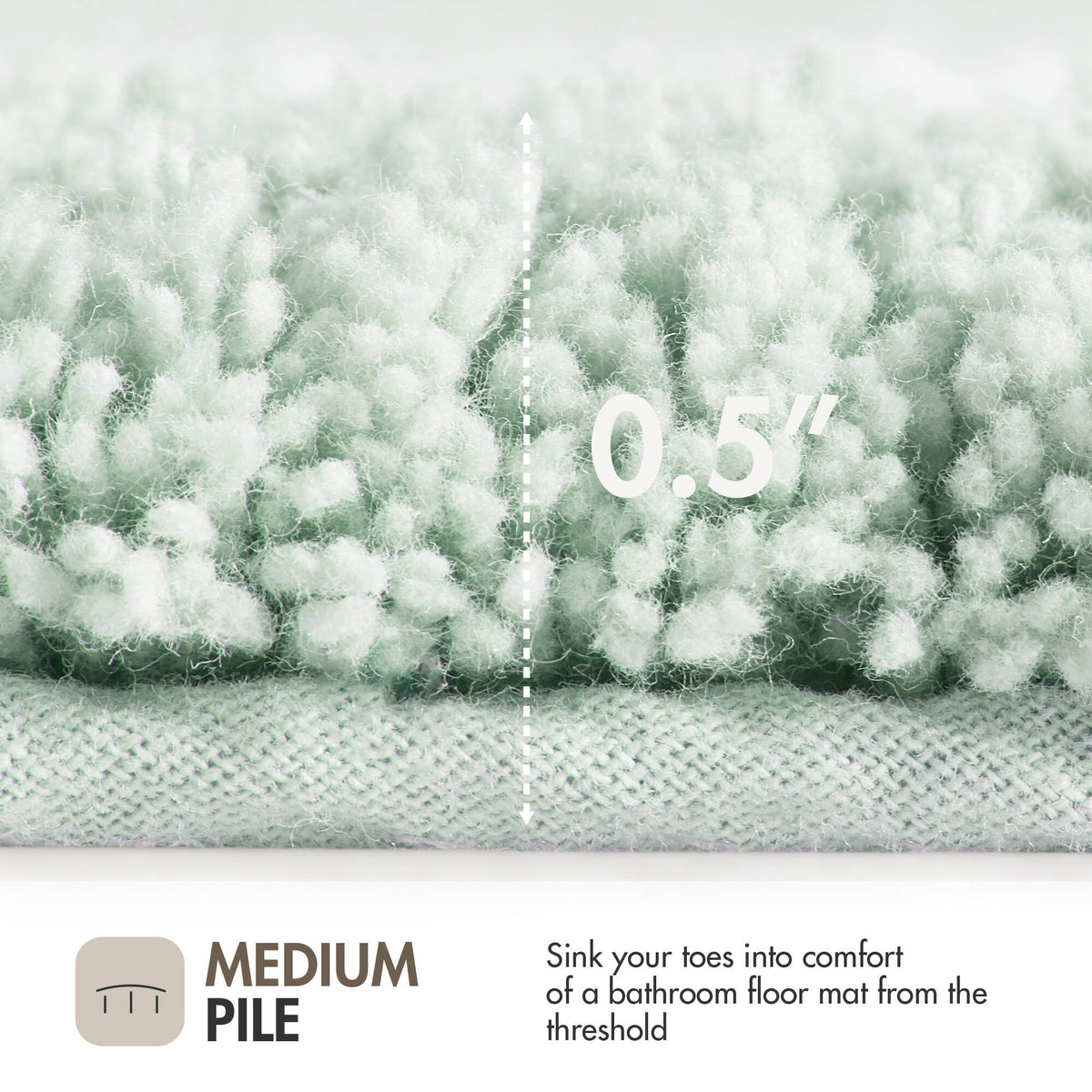 Evan - 24" x 72" Tufted Bath Rug - Seafoam