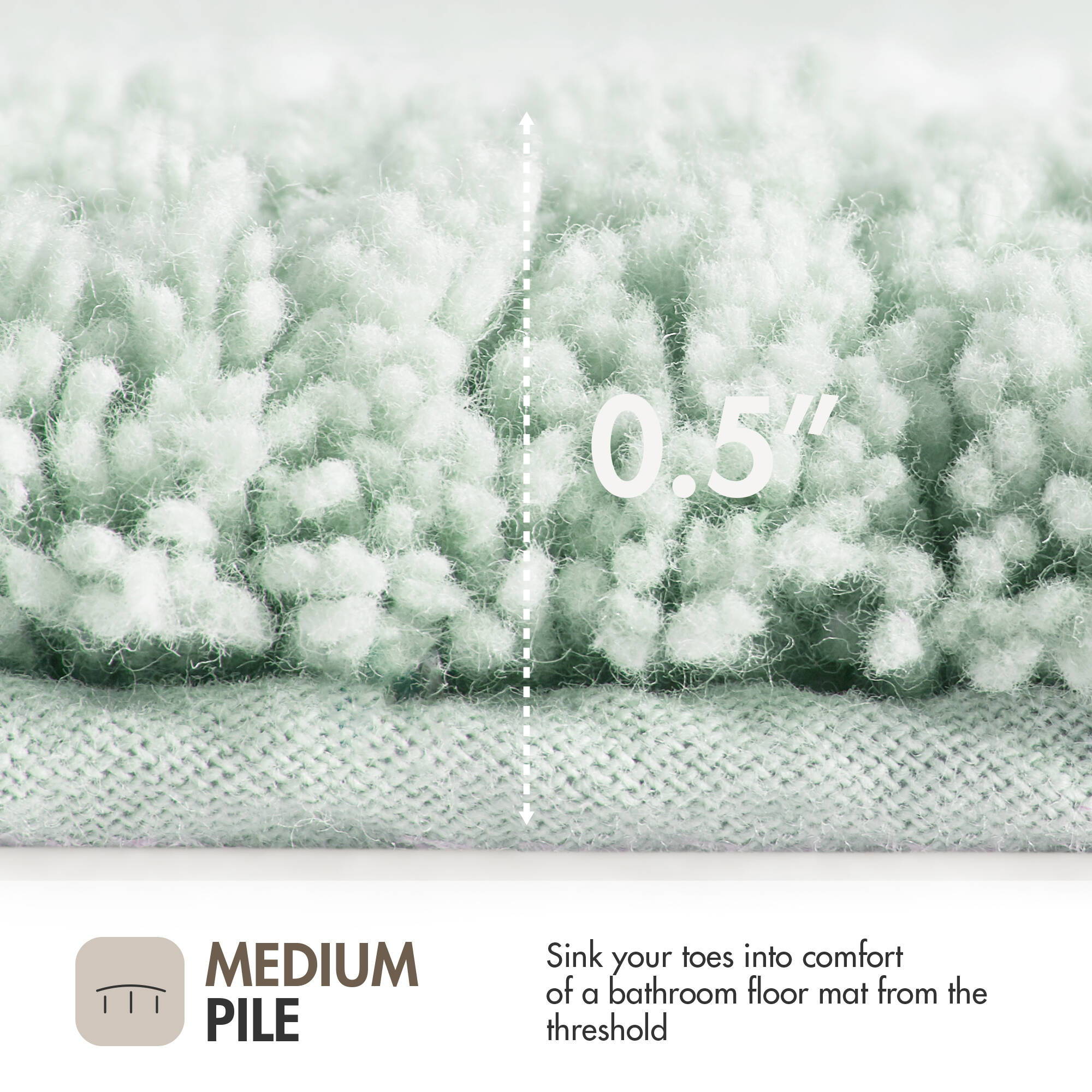 Evan - 24" x 40" Tufted Bath Rug - Seafoam