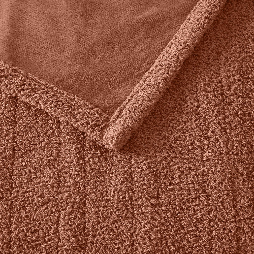 Dream Soft Heated - King Blanket - Rust