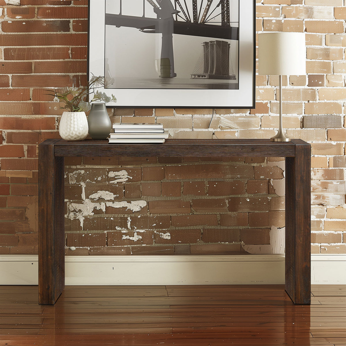 Monterey - Modern Console Table - Brown