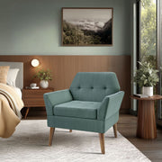 Newtin - Mid-Century Modern Lounge Chair - Blue