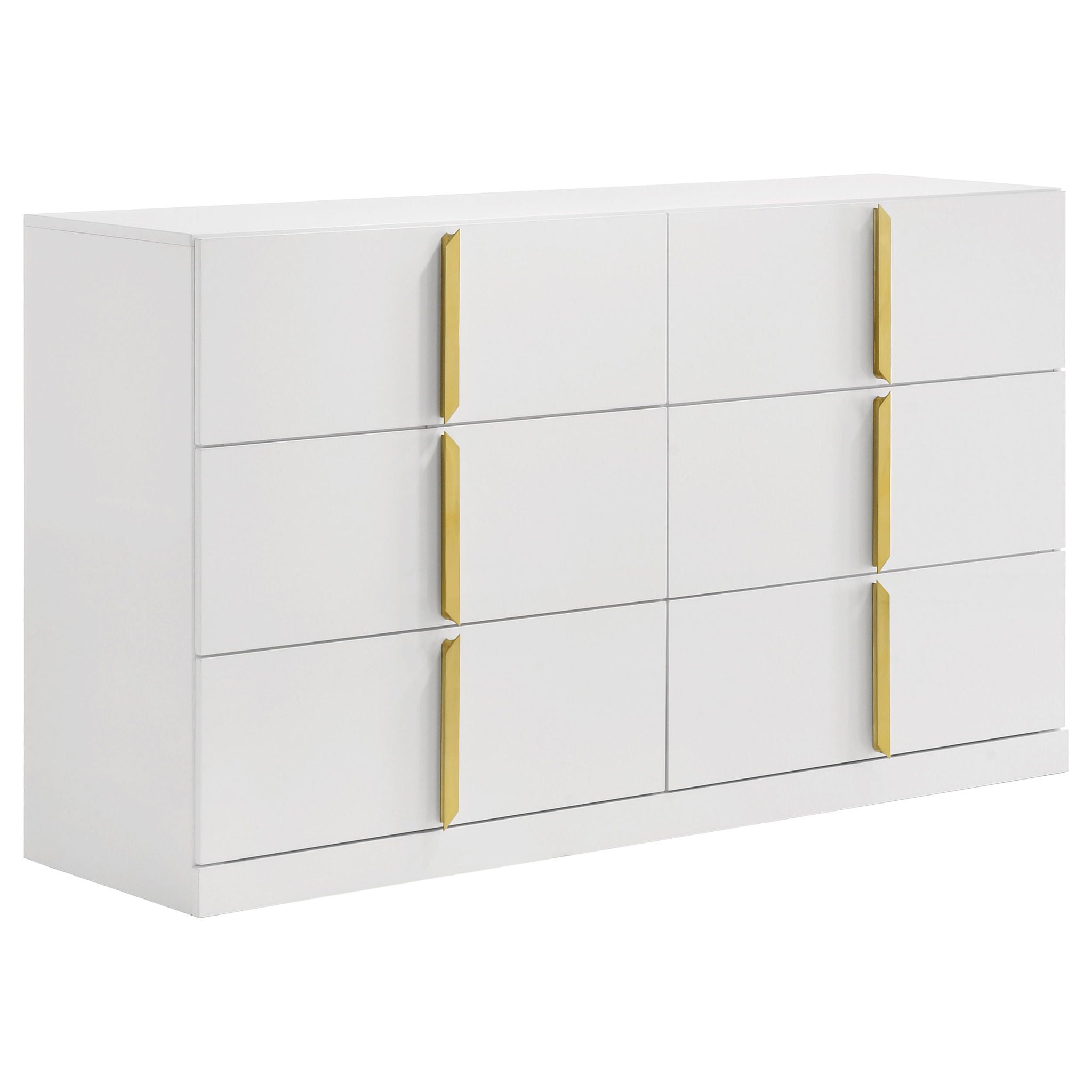 Lauryn - 6 Drawer Dresser Cabinet - Gloss White