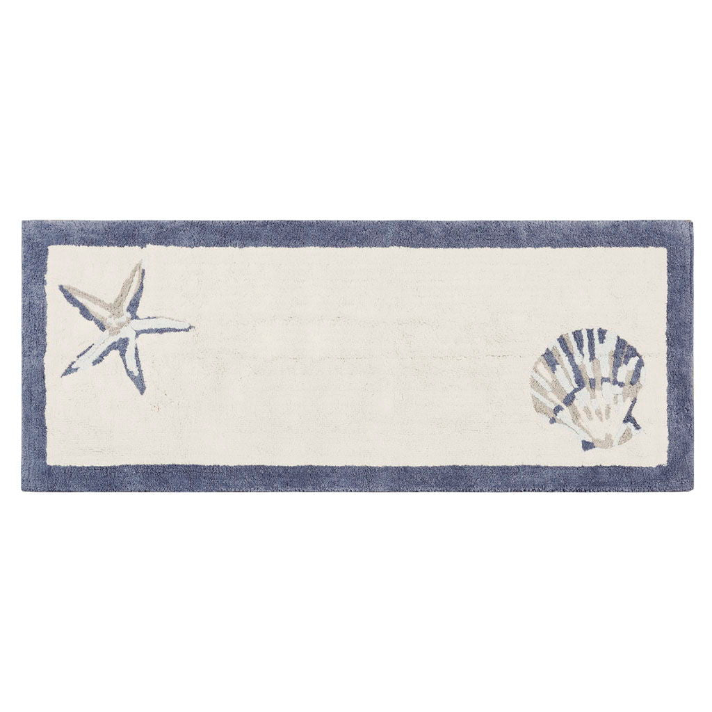 Bayside - 21" x 34" Tufted Bath Rug - Blue
