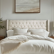 Amelia - King Upholstery Headborad - Cream
