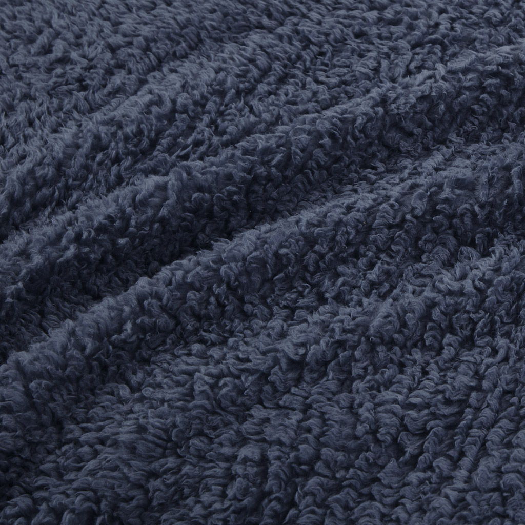 Burlington - King Berber Blanket - Navy