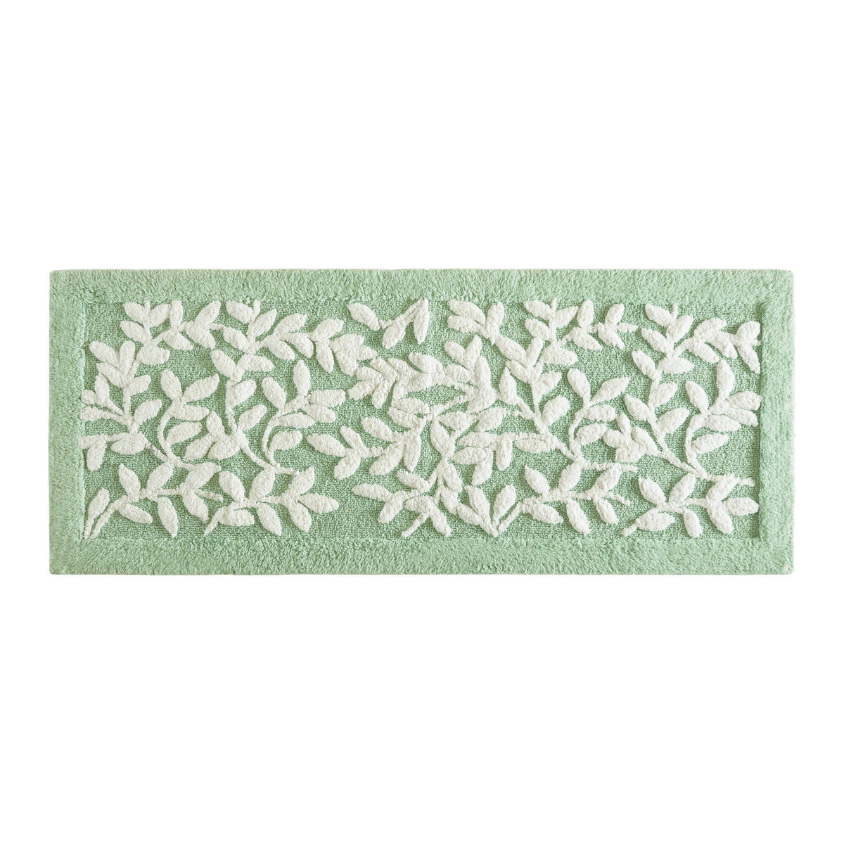 Serene - 60" x 24" Cotton Tufted Bath Rug - Sage Green