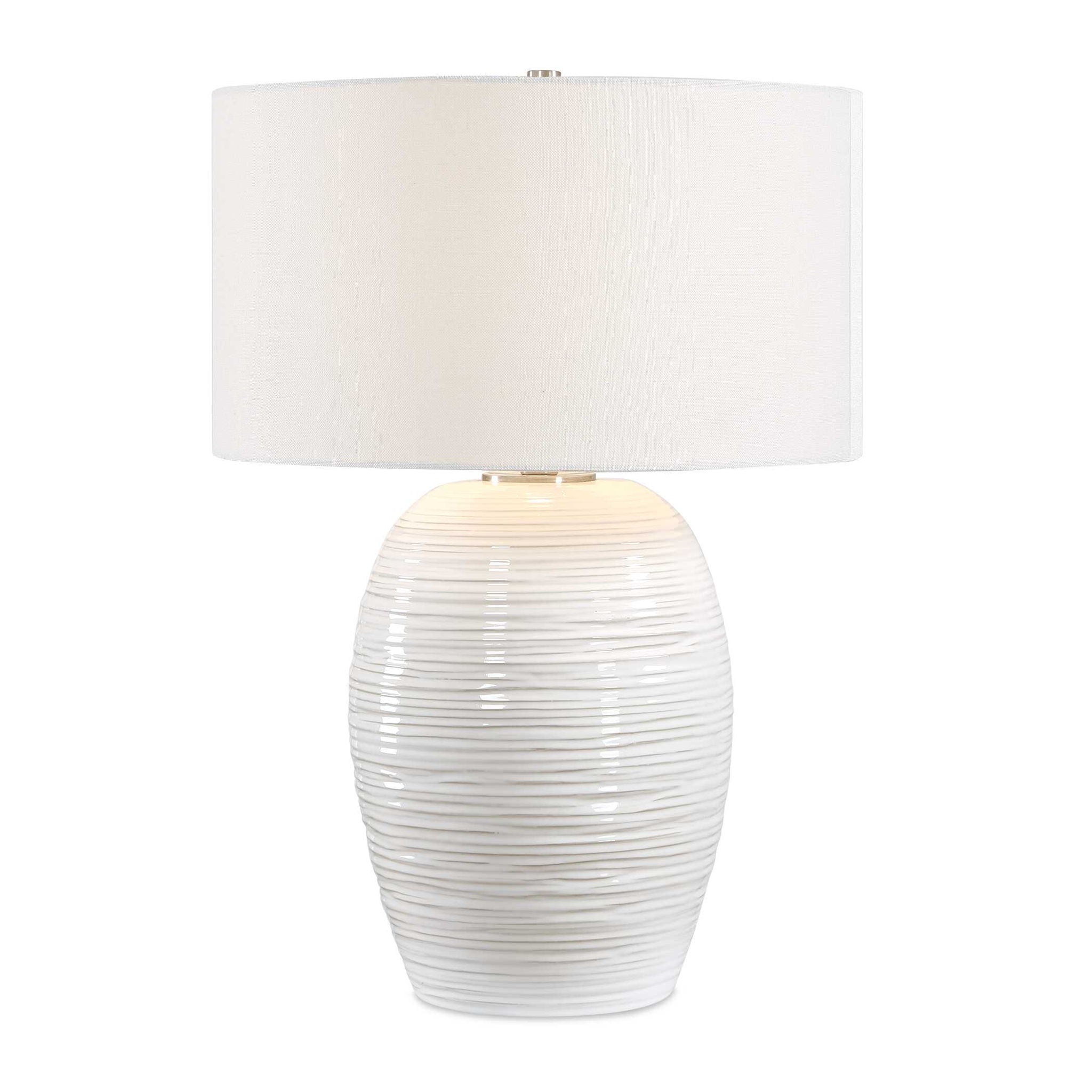 Alkman - Table Lamp - White Glaze