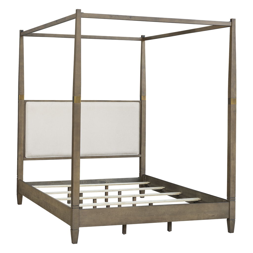 Baylor - Queen Canopy Bed - Brown