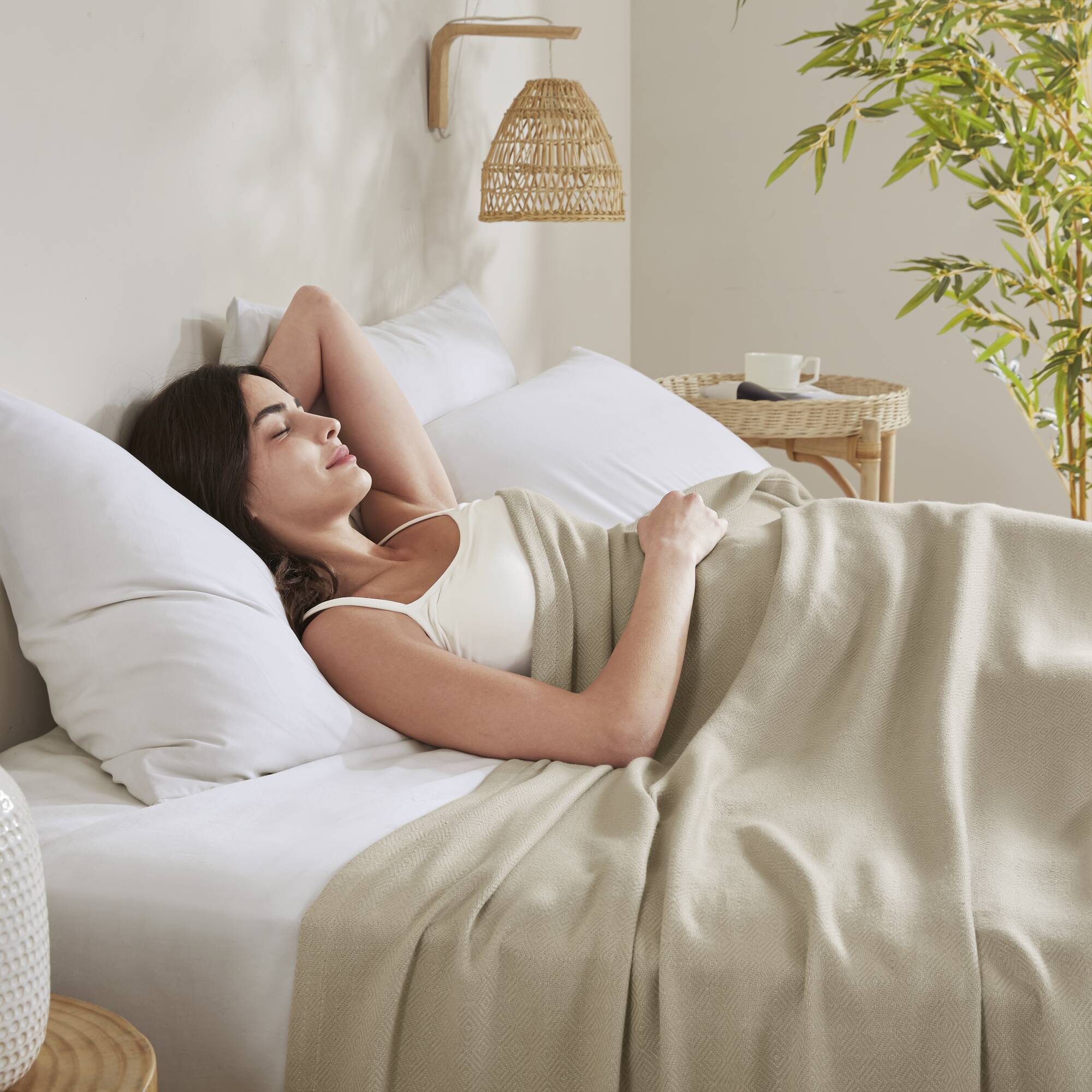 Bamboo Cotton - Full/Queen Rayon From Blanket - Khaki