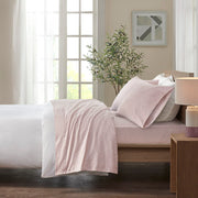 Cozy Flannel - Twin 100% Printed Sheet Set - Blush Dots