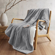 Amira - Dream Soft Heated Throw - Gray