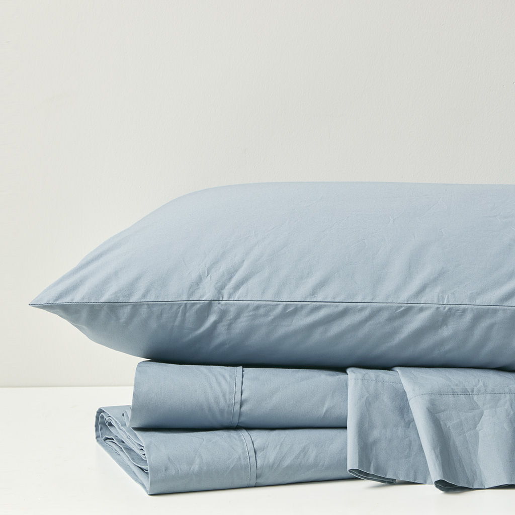 Peached Percale - Twin Sheet Set - Teal