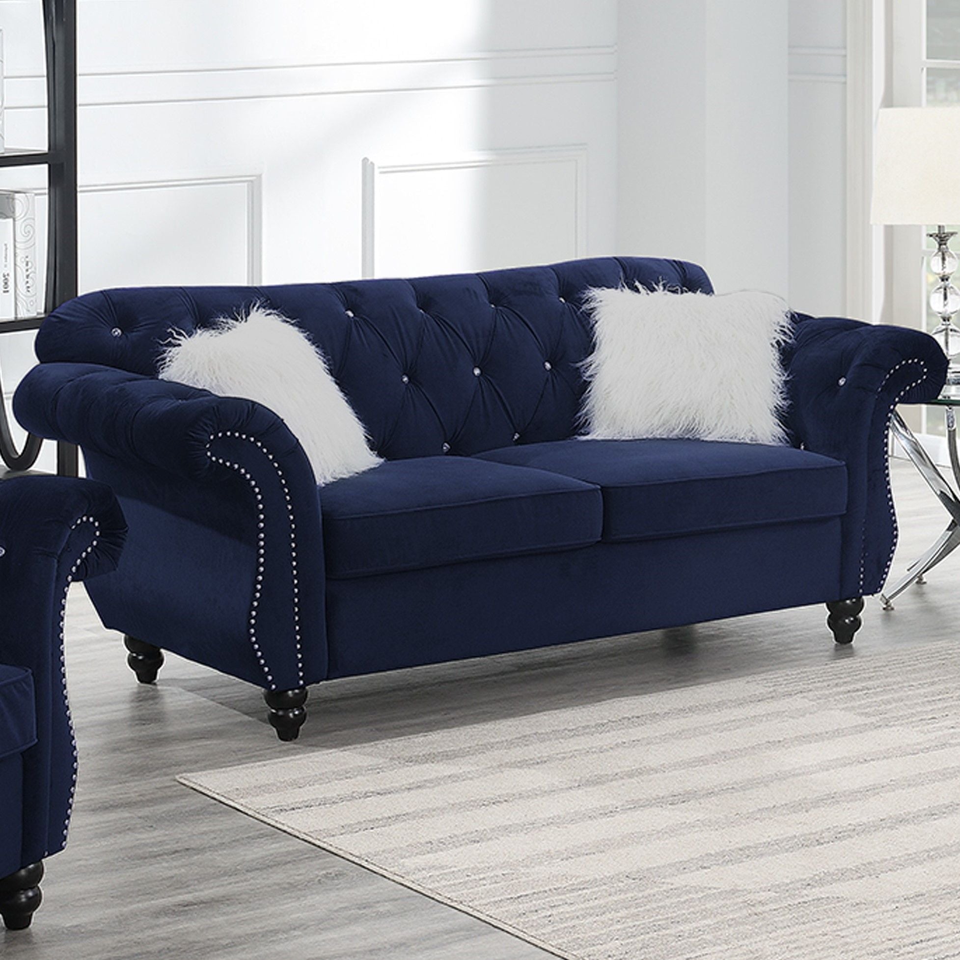 Loveseat With Pillows Living Room Furnitur