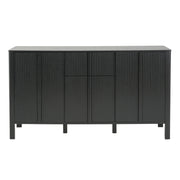 Colored Fluted Sideboard With 3 Doors And 1 Drawer