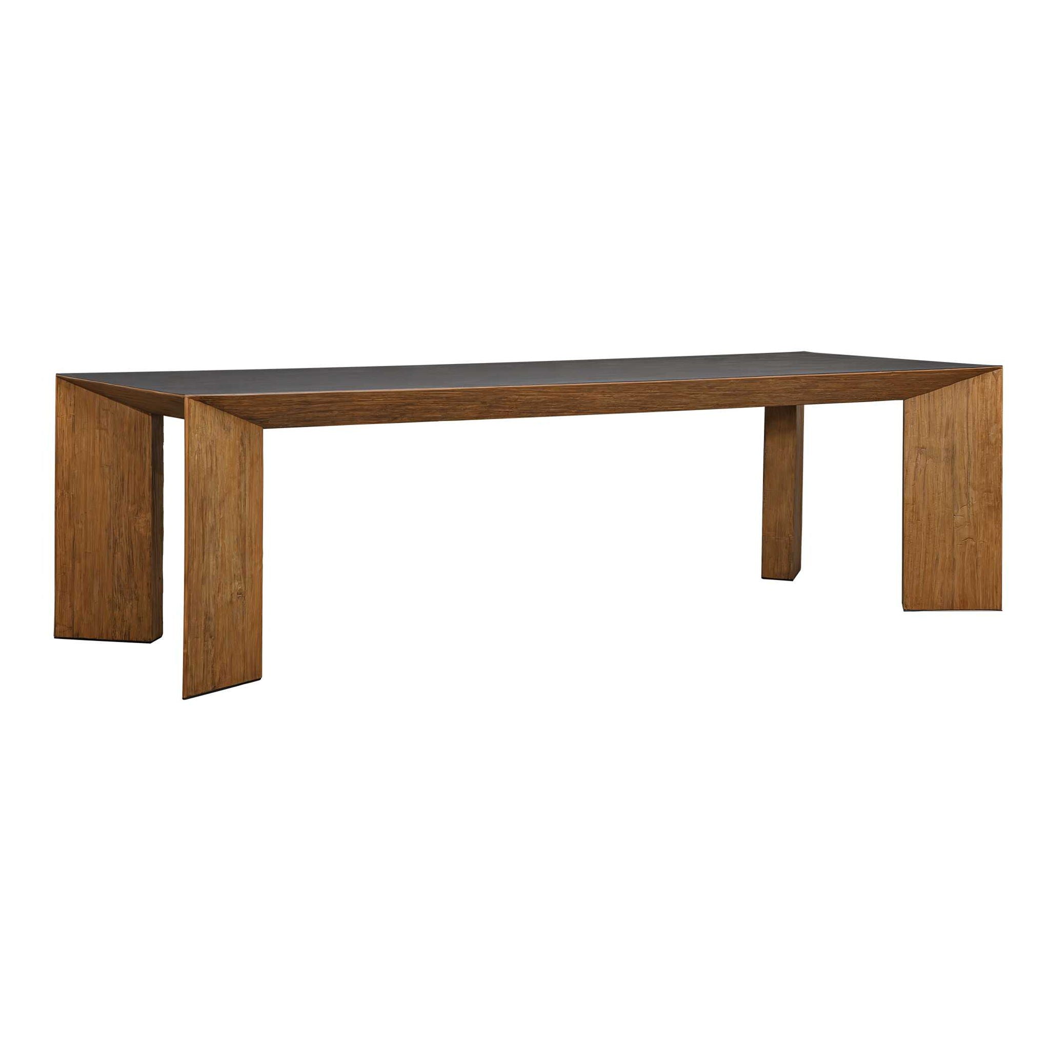 Kelvin - Modern Dining Table - Gray / Woodtone