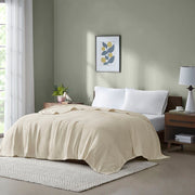 Freshspun Basketweave - King Blanket - Natural