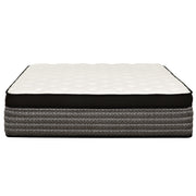 16" Premium Hybrid Mattress In A Box Plush Gel Memory Foam Top With Cooling Technology - Gray / White - Queen