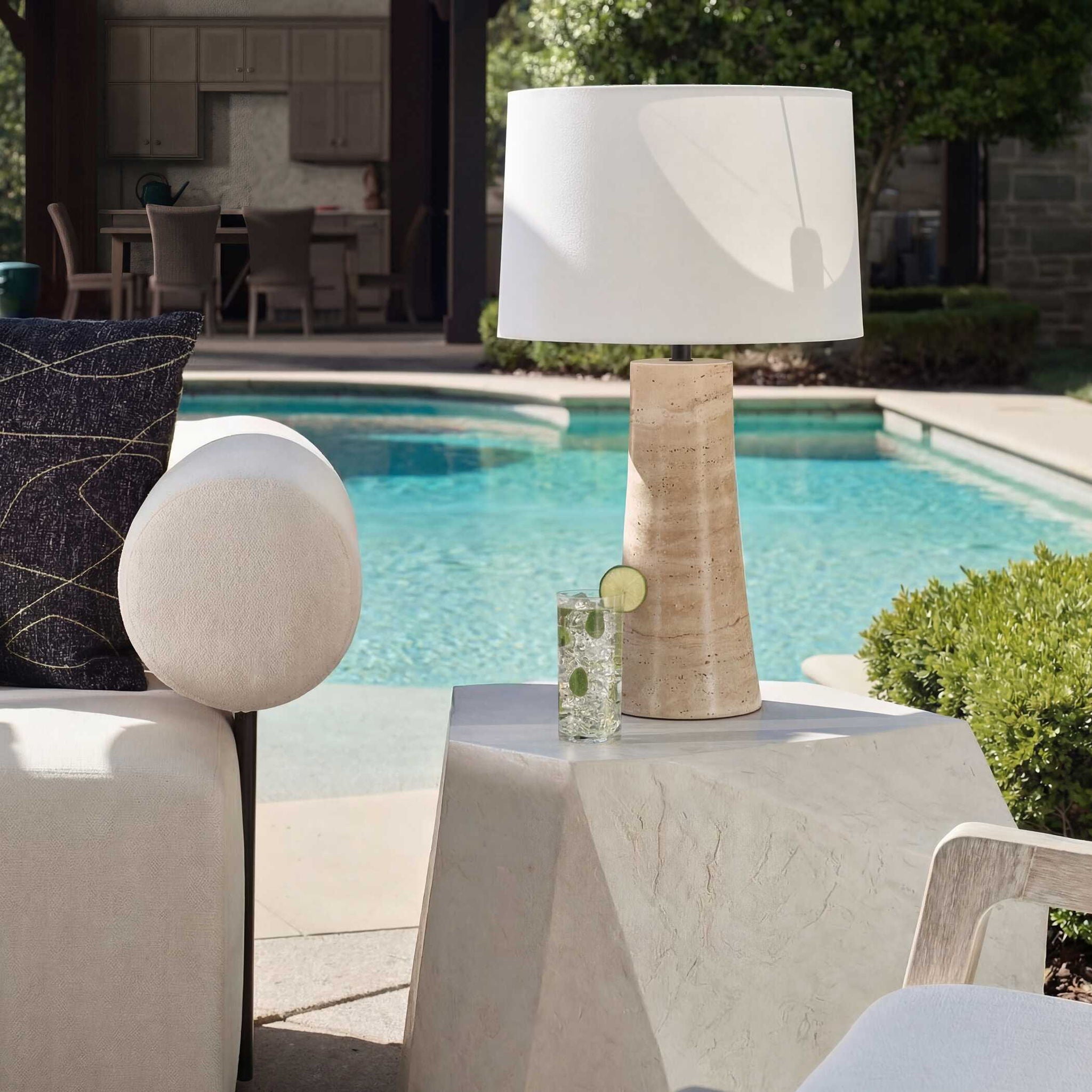Delmani - Indoor-Outdoor Lamp - Beige