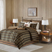 Hadley Plaid - King Oversized Cozy Spun Comforter Set - Multi