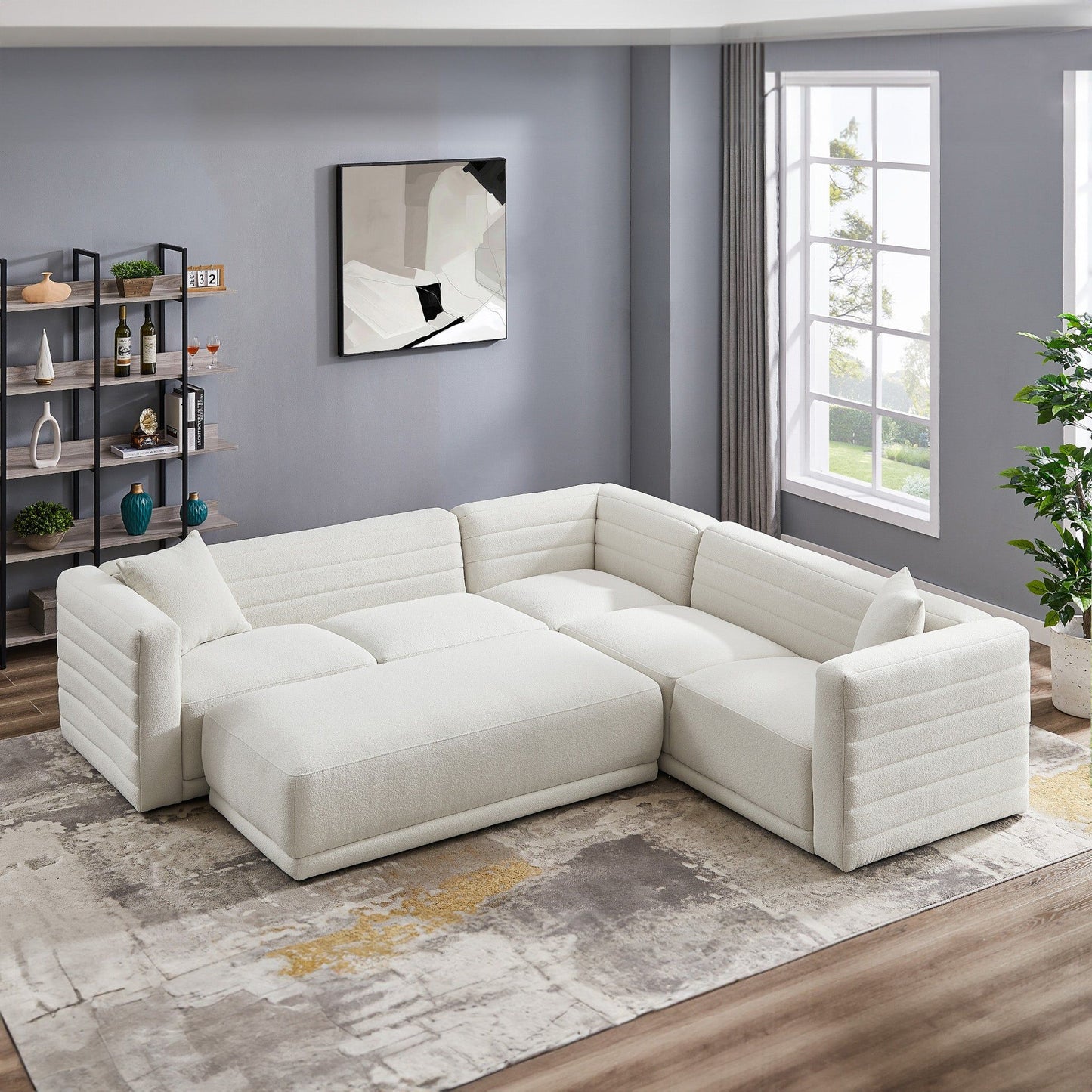 Solo - Corner Sectional Sofa With Ottoman