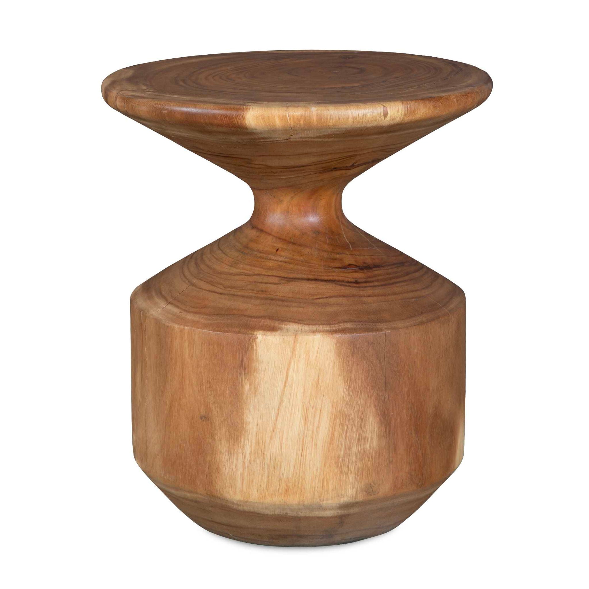 Lynx - Hourglass Accent Table - Dark Brown