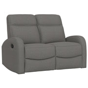 Manual Reclining Loveseat With Dual Seating Support For Living Room