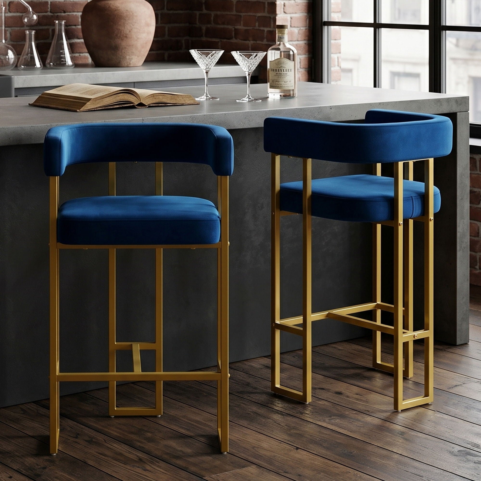 Modern Counter Height Bar Stools With U - Shaped