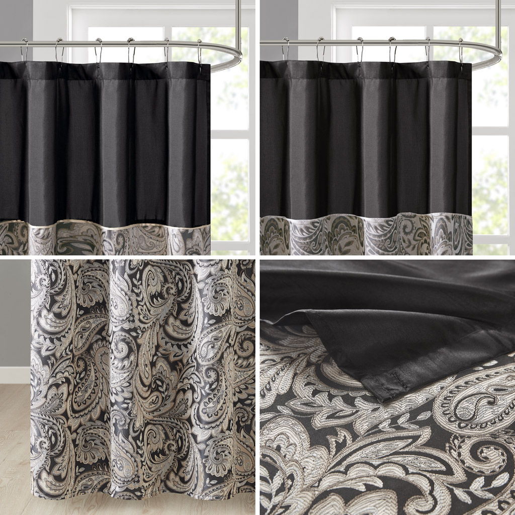 Aubrey - Shower Curtain - Black