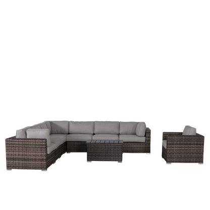 Stylish Entertainment Sectional Set, Outdoor Living