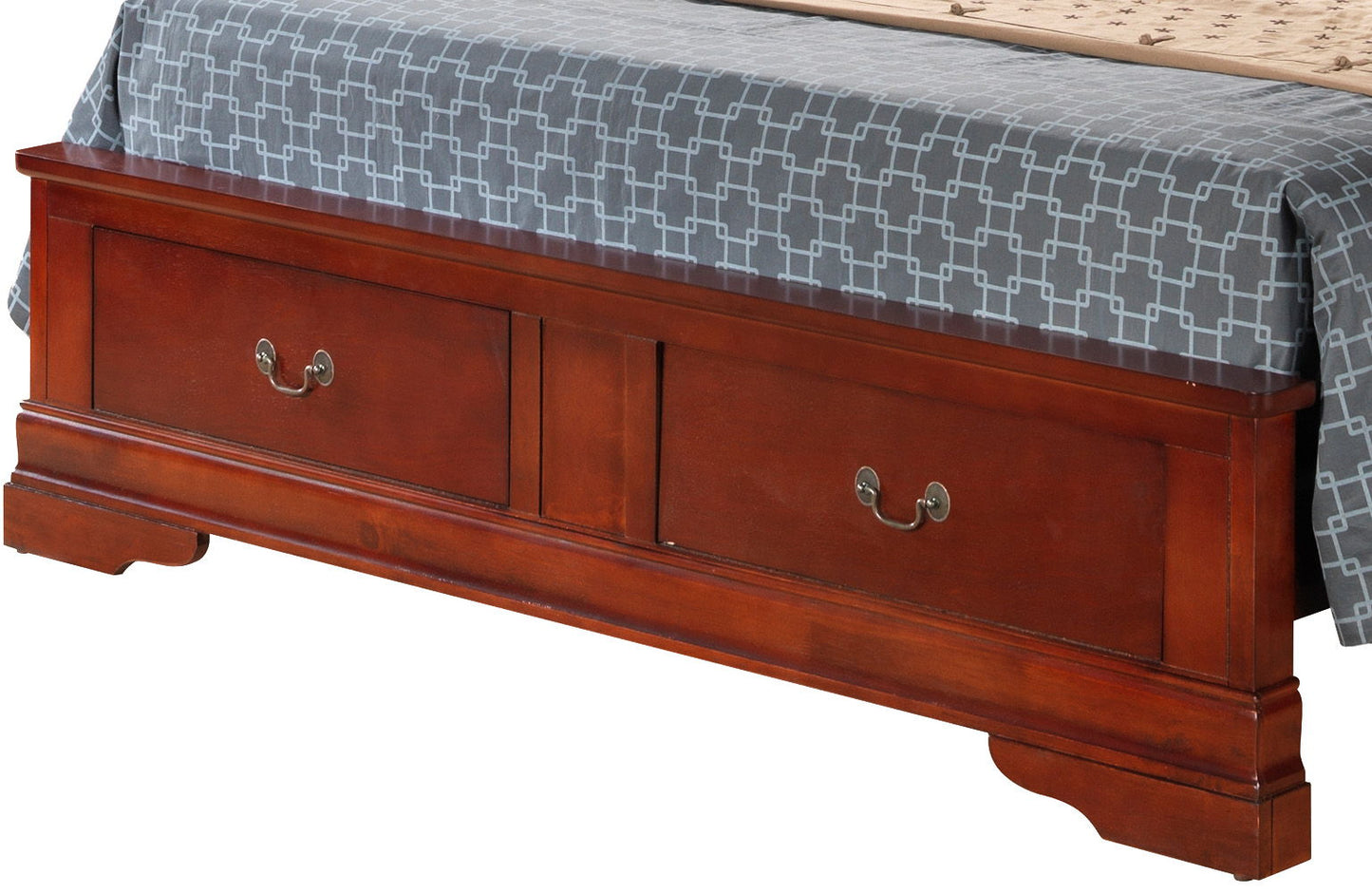 Upholstered Panel Sleigh Bed Design