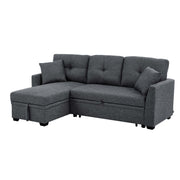 Upholstered Sectional & Pull Out Bed And Chaise Storage
