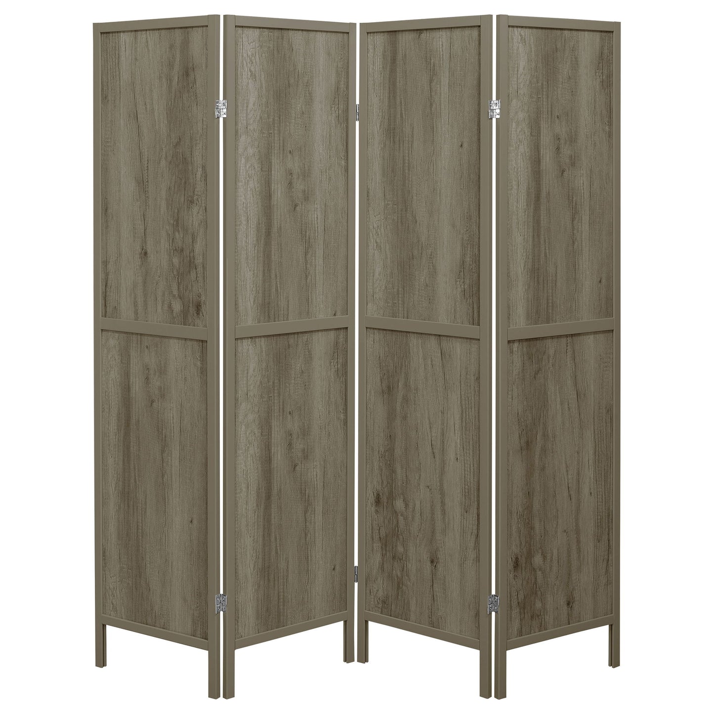 4 Panel Folding Screen - Gray