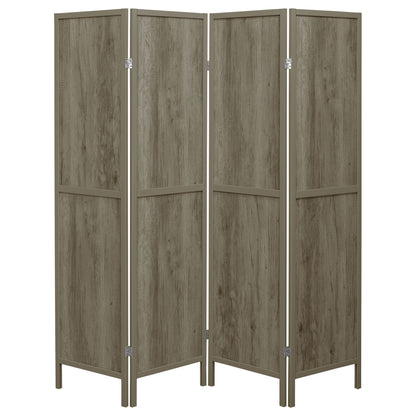 4 Panel Folding Screen - Gray