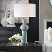 Pollard - Slate Table Lamp - Green