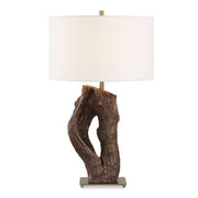 Namath - Wood Table Lamp - Brown